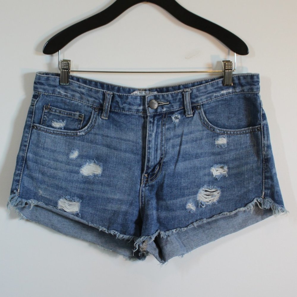 Free People | High Waisted Denim Shorts